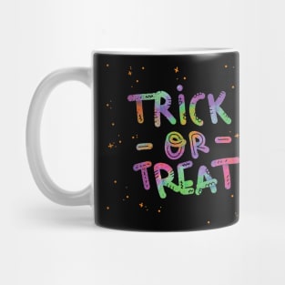 Trick or treat gummy worms matching halloween colorful Mug